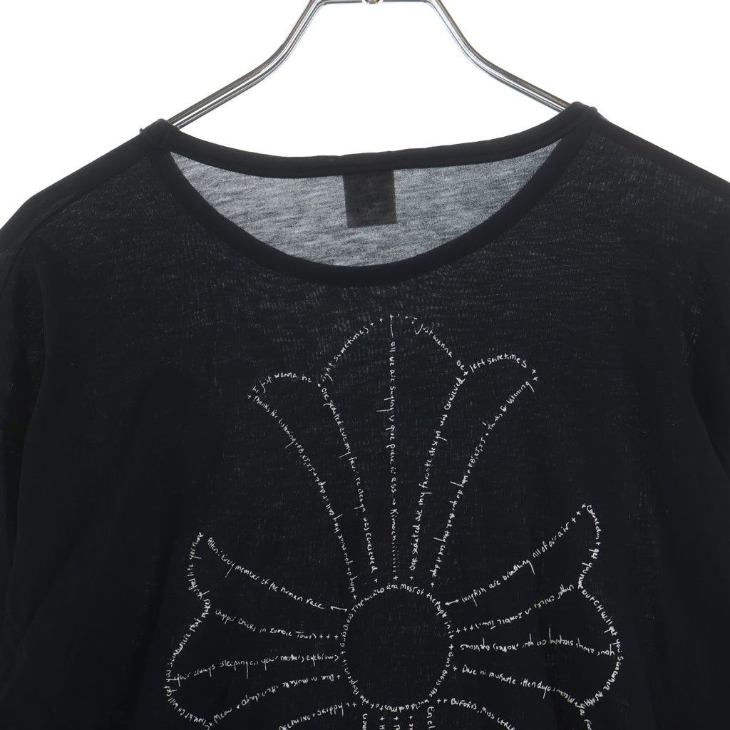 CHROME HEARTS(クロムハーツ) OLD CHロゴ バックプリント 長袖インナーシャツ ブラック