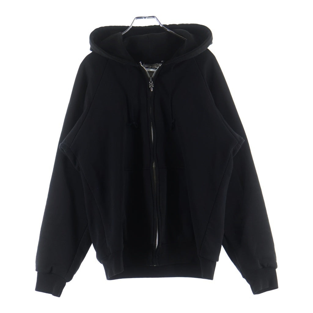 CHROME HEARTS(クロムハーツ) OLD THRML SWTSHRT HD ZIP 裏地サーマルアームロゴプリント ダガージップアップパーカー ブラック