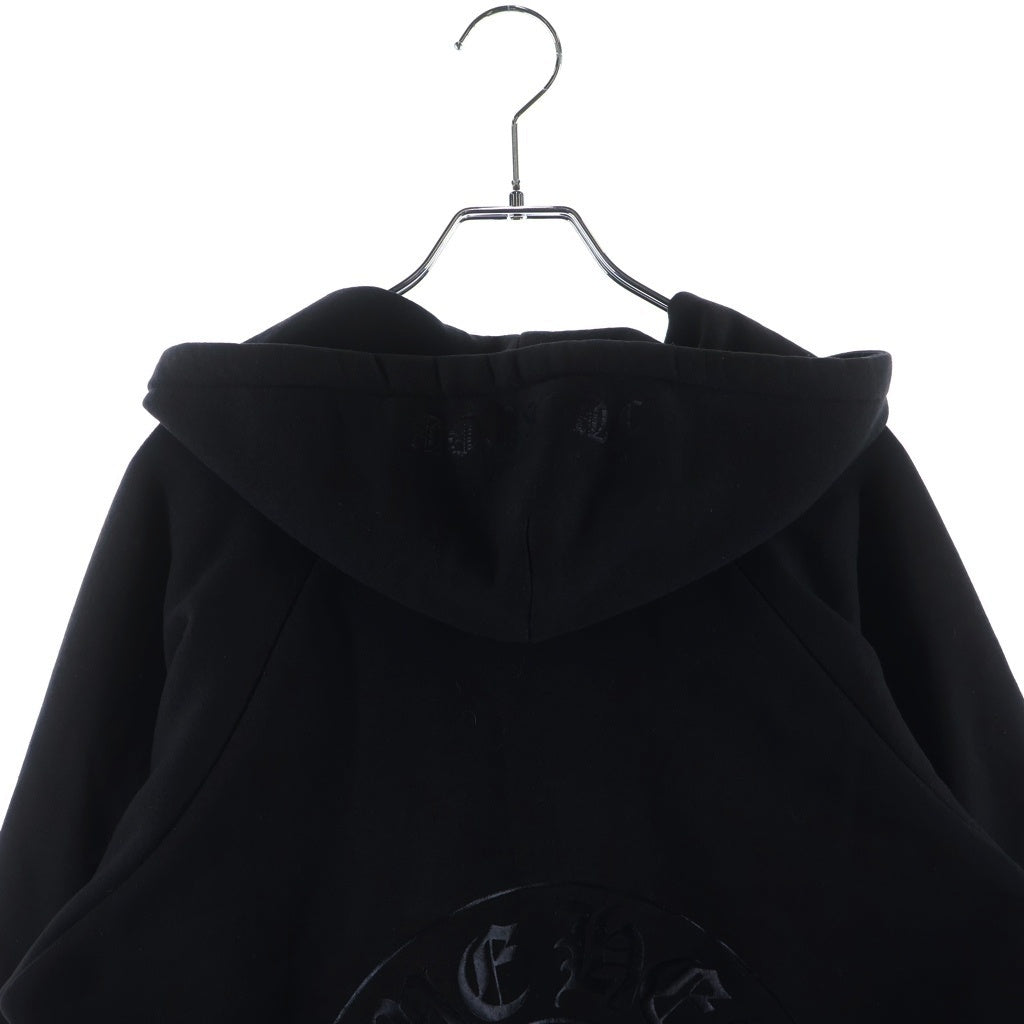 CHROME HEARTS(クロムハーツ) OLD THRML SWTSHRT HD ZIP 裏地サーマルアームロゴプリント ダガージップアップパーカー ブラック