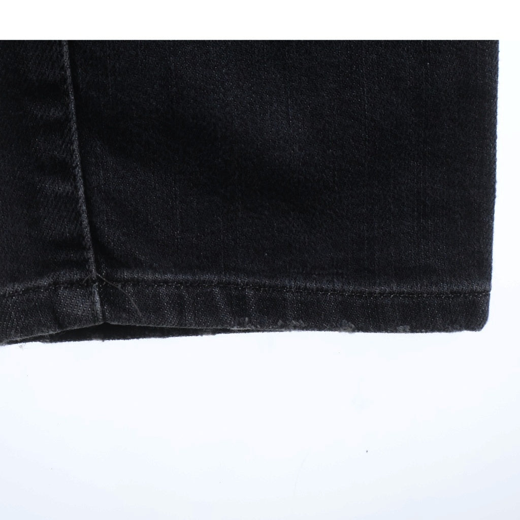 BALMAIN(バルマン) マルチポケット ダメージ加工 ジップアップ デニムパンツ ブラック S6HT551D422
