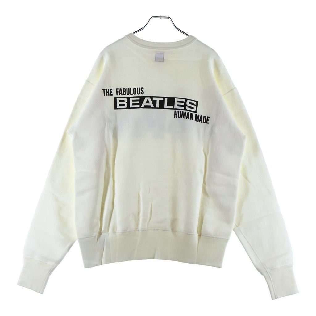HUMAN MADE(ヒューマンメイド) ×BEATLES TSURIAMI SWEATSHIRT ビートルズ ツリアミ クルーネック スウェット セーター ホワイト HM25CS014