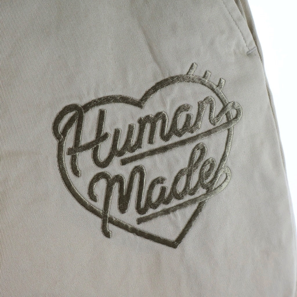 HUMAN MADE(ヒューマンメイド) CHINO PANTS ロゴデザイン マルチポケット チノパンツ ブラウン HM25PT007