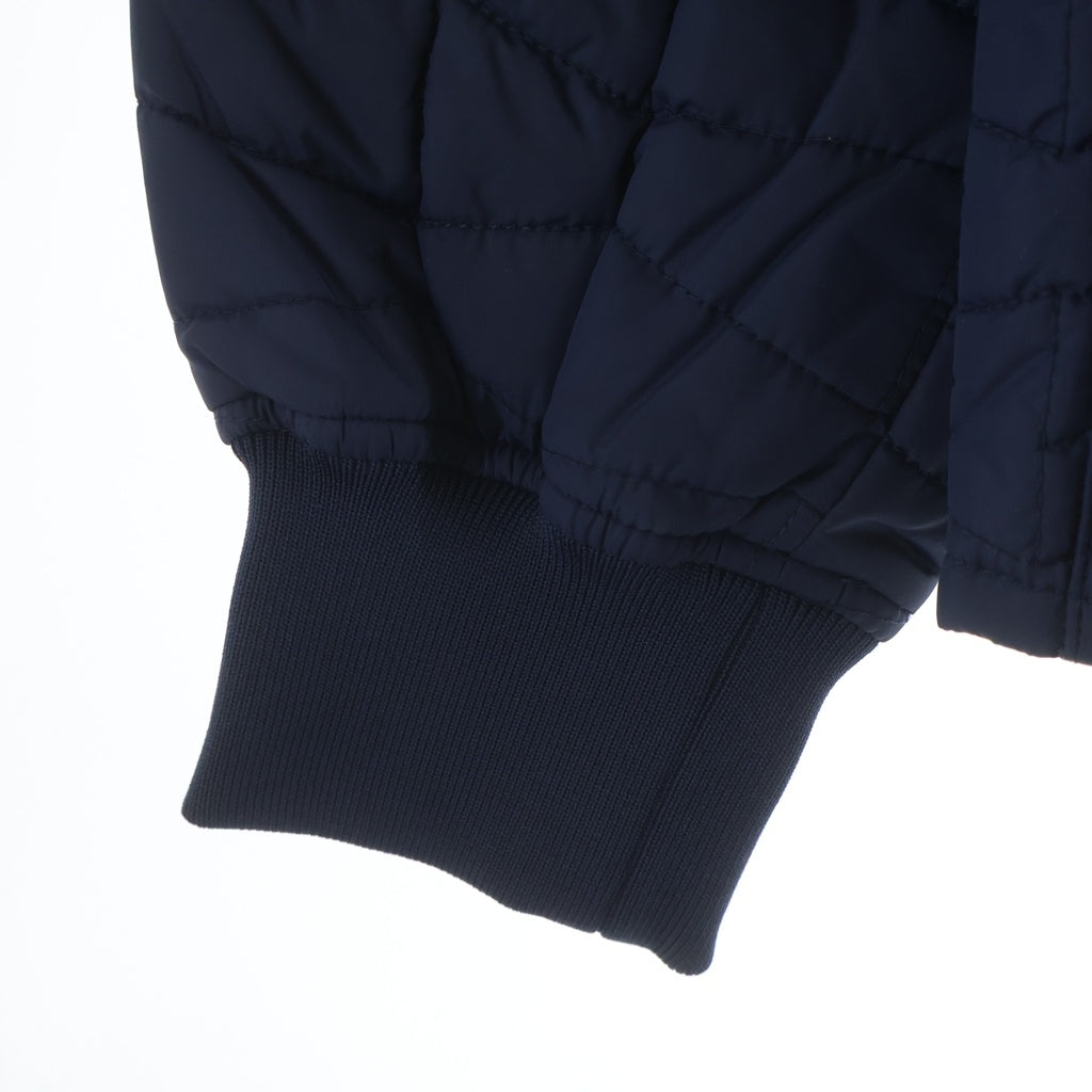 WASTED YOUTH(ウェイステッドユース) Quilt Puff Jacketロゴデザイン キルティング パファージャケット ブラック WY26JK006