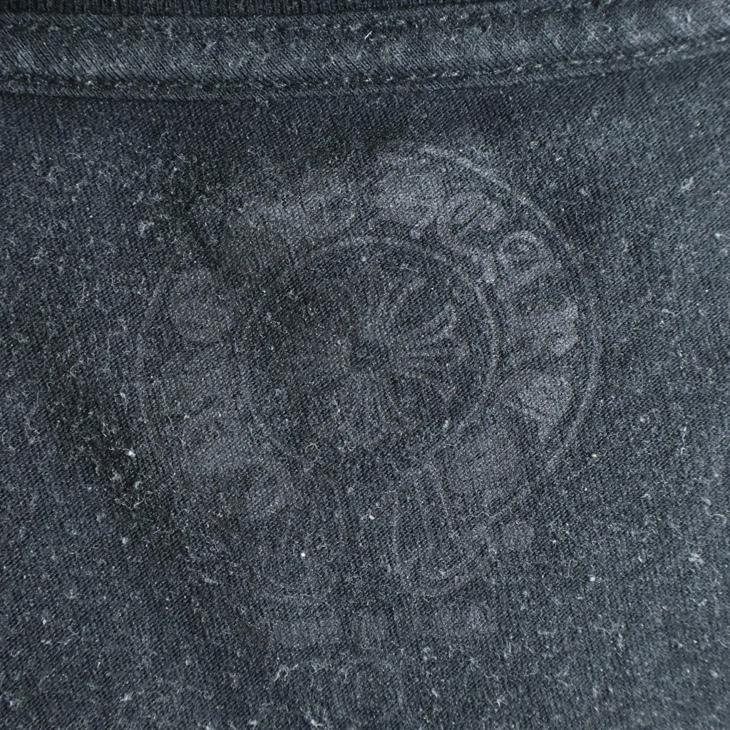 CHROME HEARTS(クロムハーツ) CH SCROLL LABEL スクロールラベル ロゴアームプリント長袖Tシャツ ブラック