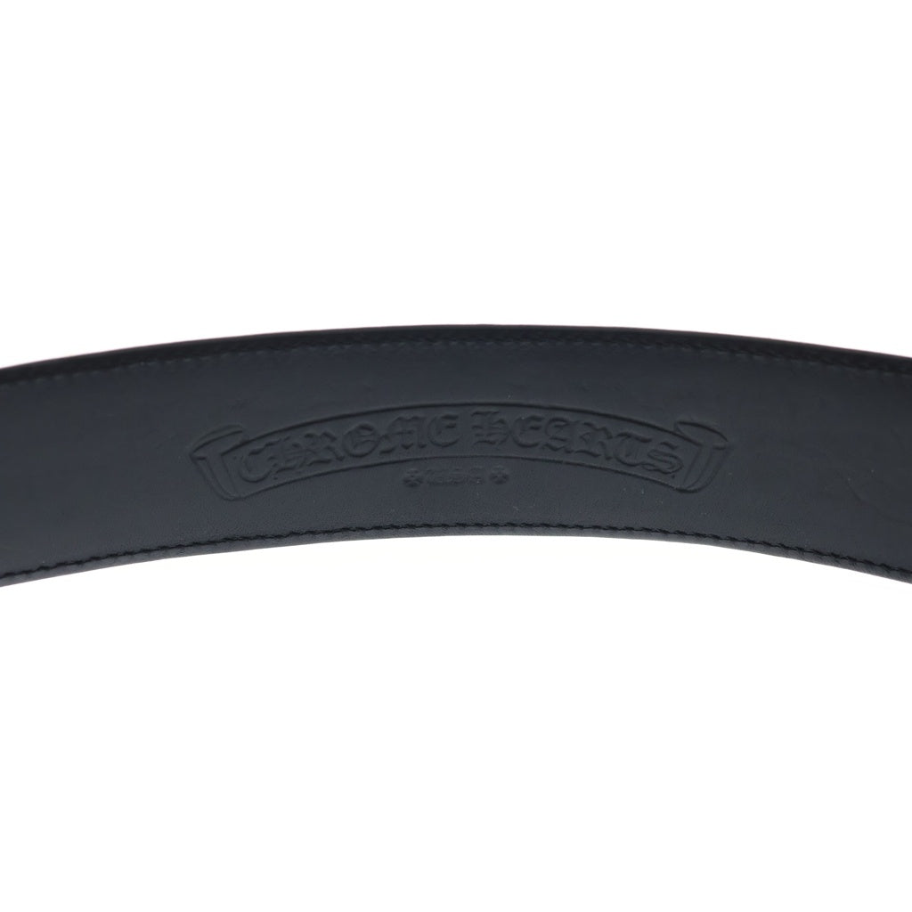 CHROME HEARTS(クロムハーツ) 1.5 OTJ BELT フィリグリーOTJ レザーベルト ブラック/シルバー