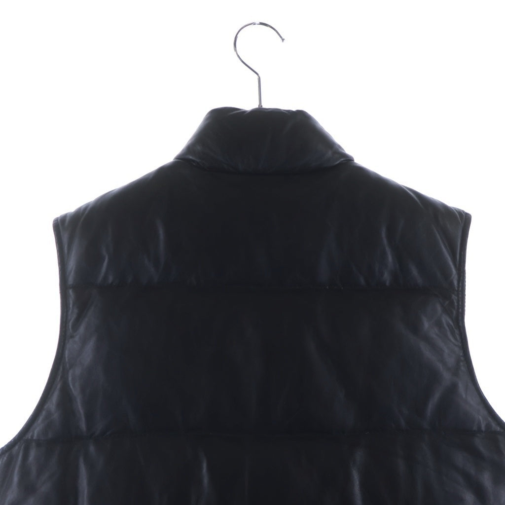 SCHOTT(ショット) シープレザー スナップ ダウン ブラック 3111015