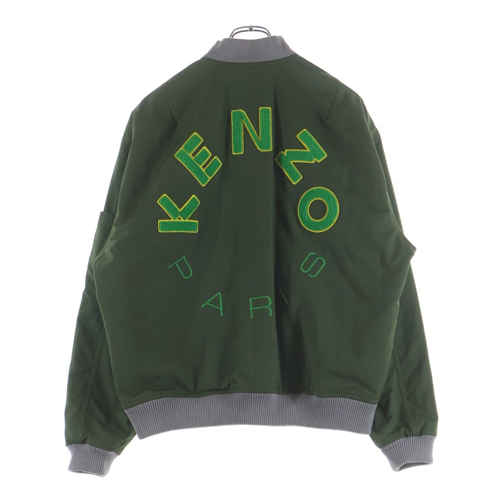 KENZO(ケンゾー) Logo Patch Bomber Jacket ロゴパッチ ボンバー ジャケット カーキ FC85BL-1279OC