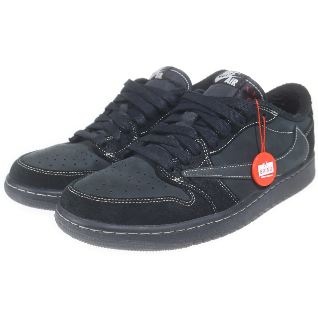 NIKE(ナイキ) ×TRAVIS SCOTT AIR JORDAN 1 LOW OG SP BLACK PHANTOM エアジョーダン1 ブラックファントム ローカットスニーカー ブラック US9/27cm DM7866-001