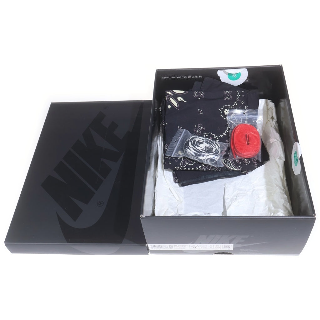 NIKE(ナイキ) ×TRAVIS SCOTT AIR JORDAN 1 LOW OG SP BLACK PHANTOM エアジョーダン1 ブラックファントム ローカットスニーカー ブラック US9/27cm DM7866-001