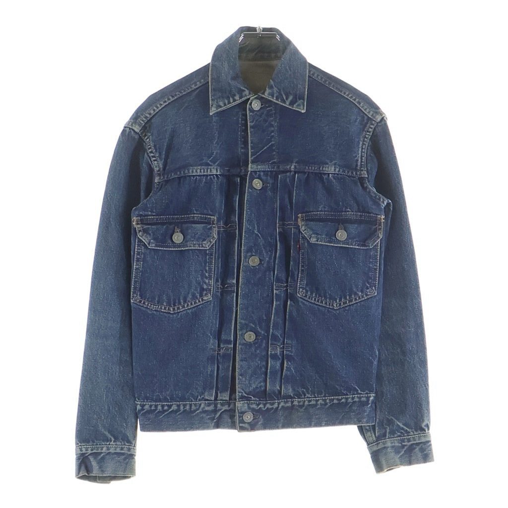 Levi's(リーバイス) 50-60S 507XX 2nd BIG E 均等V 紙パッチ レインボーステッチデニムジャケット インディゴ