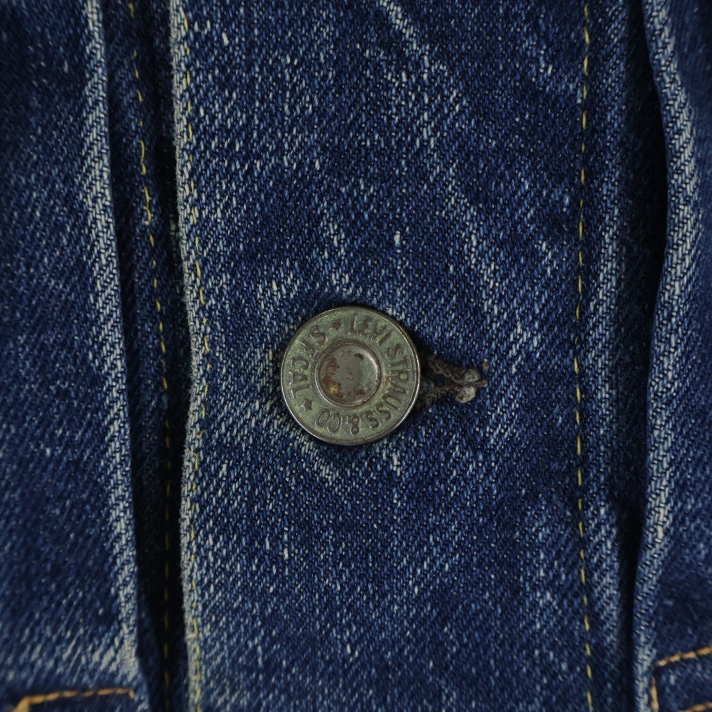 Levi's(リーバイス) 50-60S 507XX 2nd BIG E 均等V 紙パッチ レインボーステッチデニムジャケット インディゴ