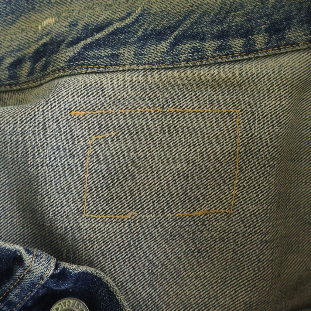 Levi's(リーバイス) 50-60S 507XX 2nd BIG E 均等V 紙パッチ レインボーステッチデニムジャケット インディゴ
