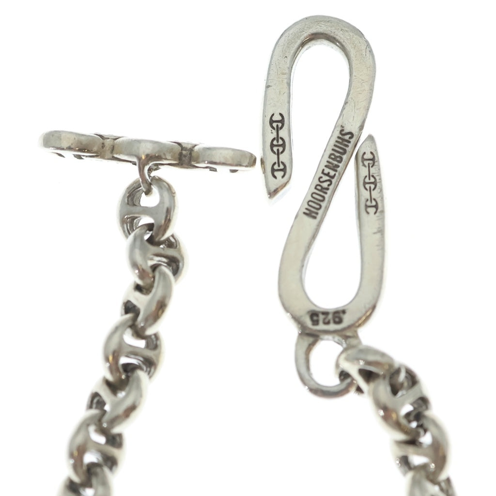 HOORSENBUHS(ホーセンブース) 23inch 5mm OPEN-LINK WALLET CHAIN オープンリンク ウォレットチェーン ブラックダイヤ シルバー HB067