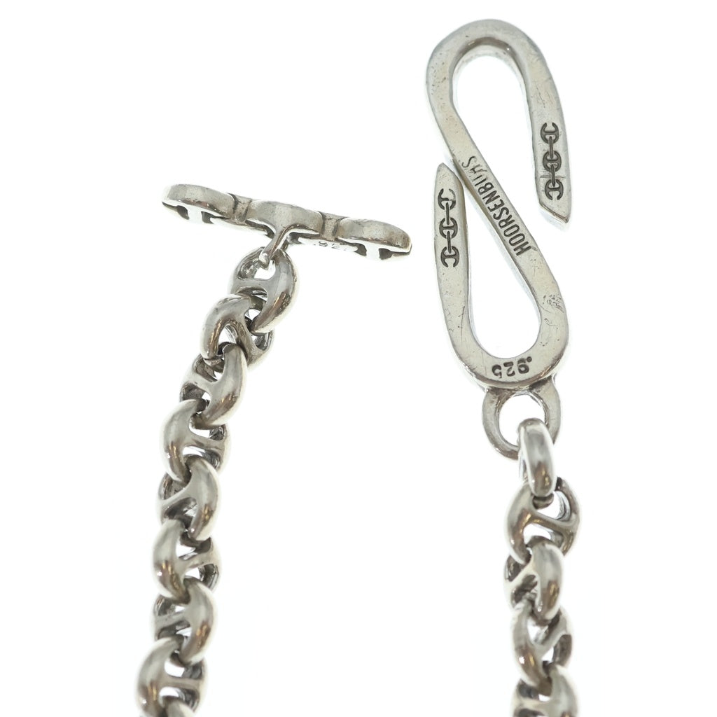 HOORSENBUHS(ホーセンブース) 23inch 5mm OPEN-LINK WALLET CHAIN オープンリンク ウォレットチェーン ブラックダイヤ シルバー HB067