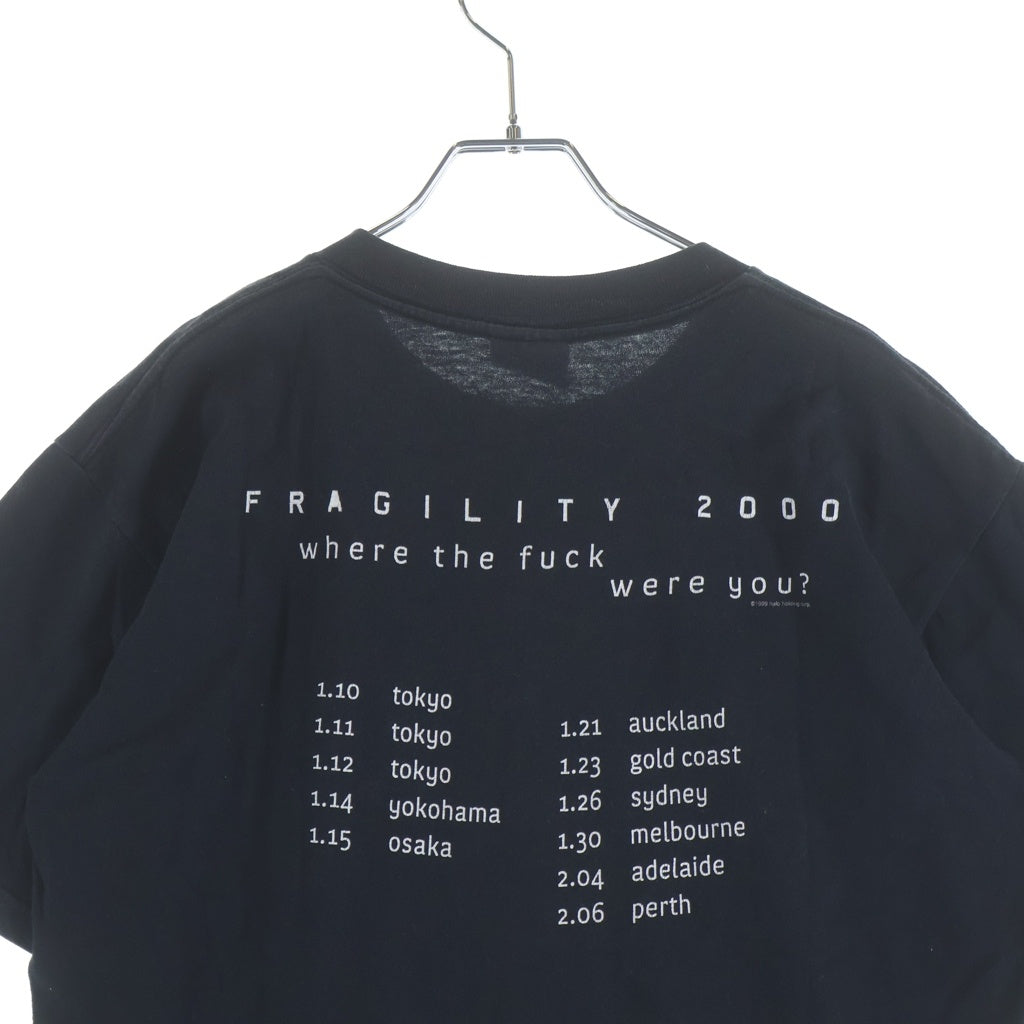VINTAGE(ヴィンテージ) 00S NINE INCH NAILS Fragility Tour T-shirt ナイン インチ ネイルズ フラジリティ ツアー Tシャツ 半袖カットソー ブラック