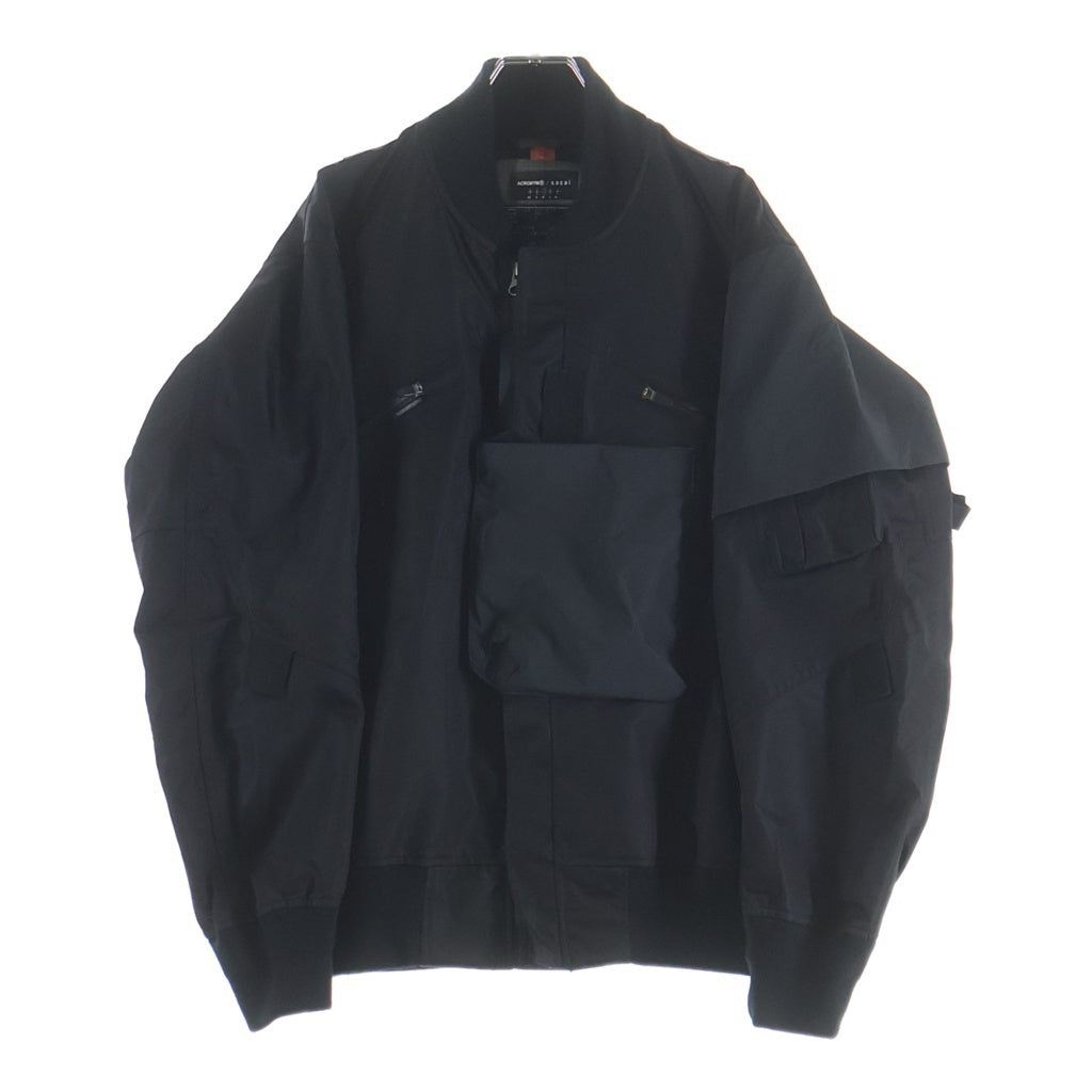 Sacai(サカイ) × ACRONYM 22SS MA-1 ドッキング ボンバージャケット ブラック 22-02762M