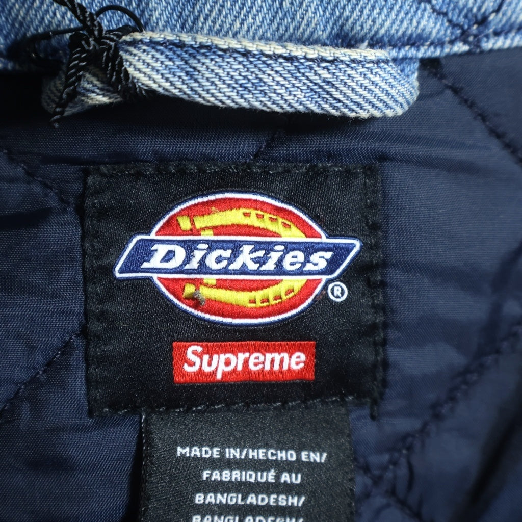 SUPREME(シュプリーム) 21AW×Dickies Quilted Denim Work Jacket ×ディッキーズ キルテッドデニムワークジャケット インディゴ