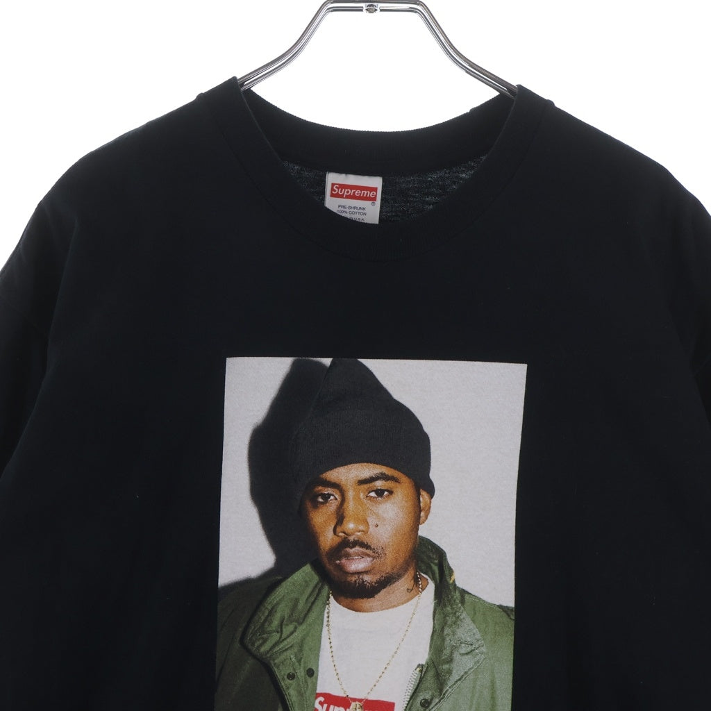 SUPREME(シュプリーム) 17AW Nas Tee ナスティー ナズ クルーネック 半袖Tシャツ カットソー ブラック