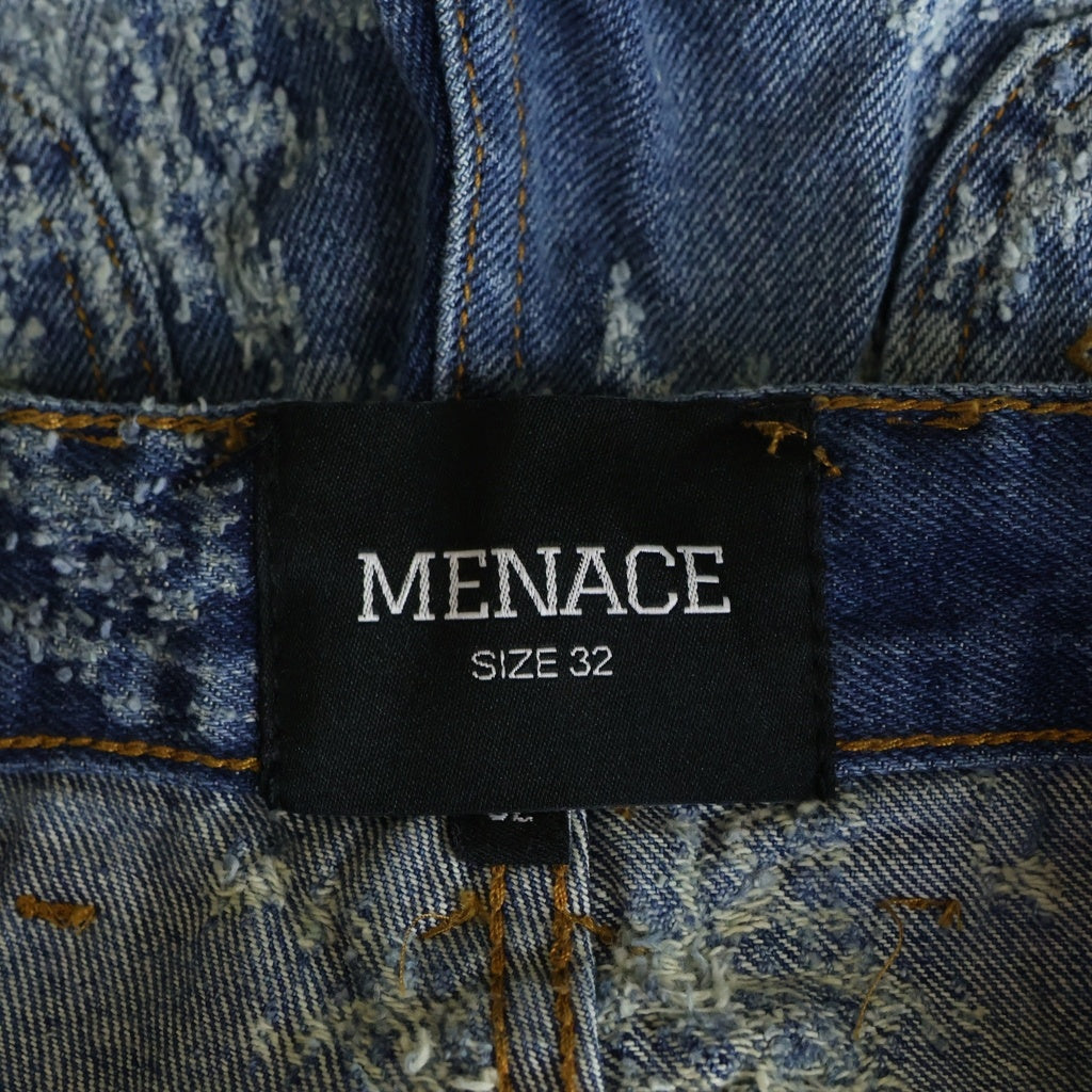 NO BRAND(ノーブランド) MENACE メナス DENIM WORK PANTS デニム パンツ インディゴ