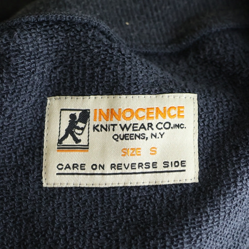 Innocence NYC(イノセンス) 22SS ワンポイントロゴ刺繍クロップドスウェットトレーナー グレー ICN-22SS-SWT002