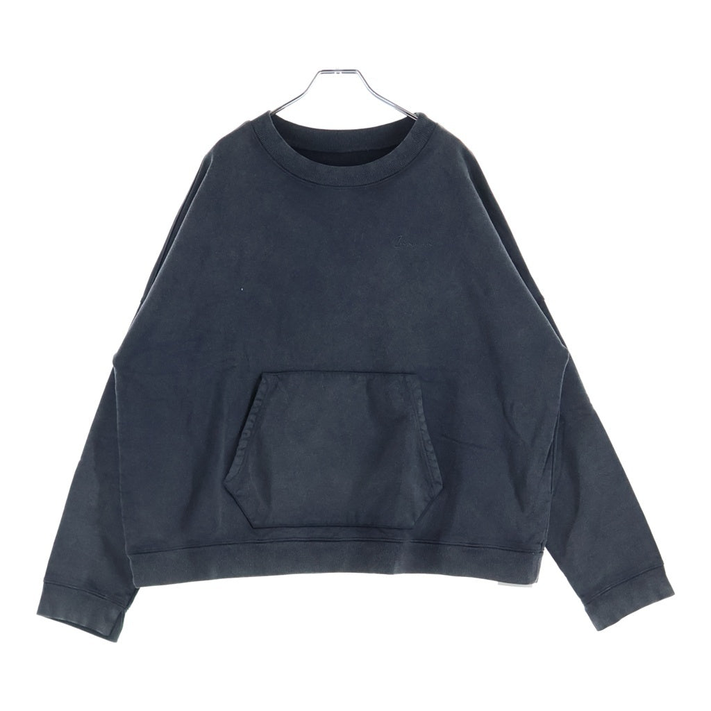 Innocence NYC(イノセンス) 22SS ワンポイントロゴ刺繍クロップドスウェットトレーナー グレー ICN-22SS-SWT002