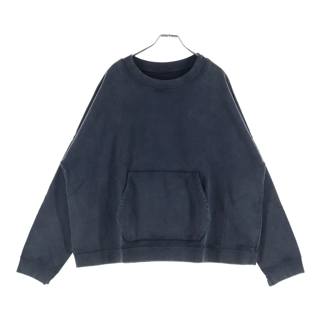 Innocence NYC(イノセンス) 22SS ワンポイントロゴ刺繍クロップドスウェットトレーナー グレー ICN-22SS-SWT002
