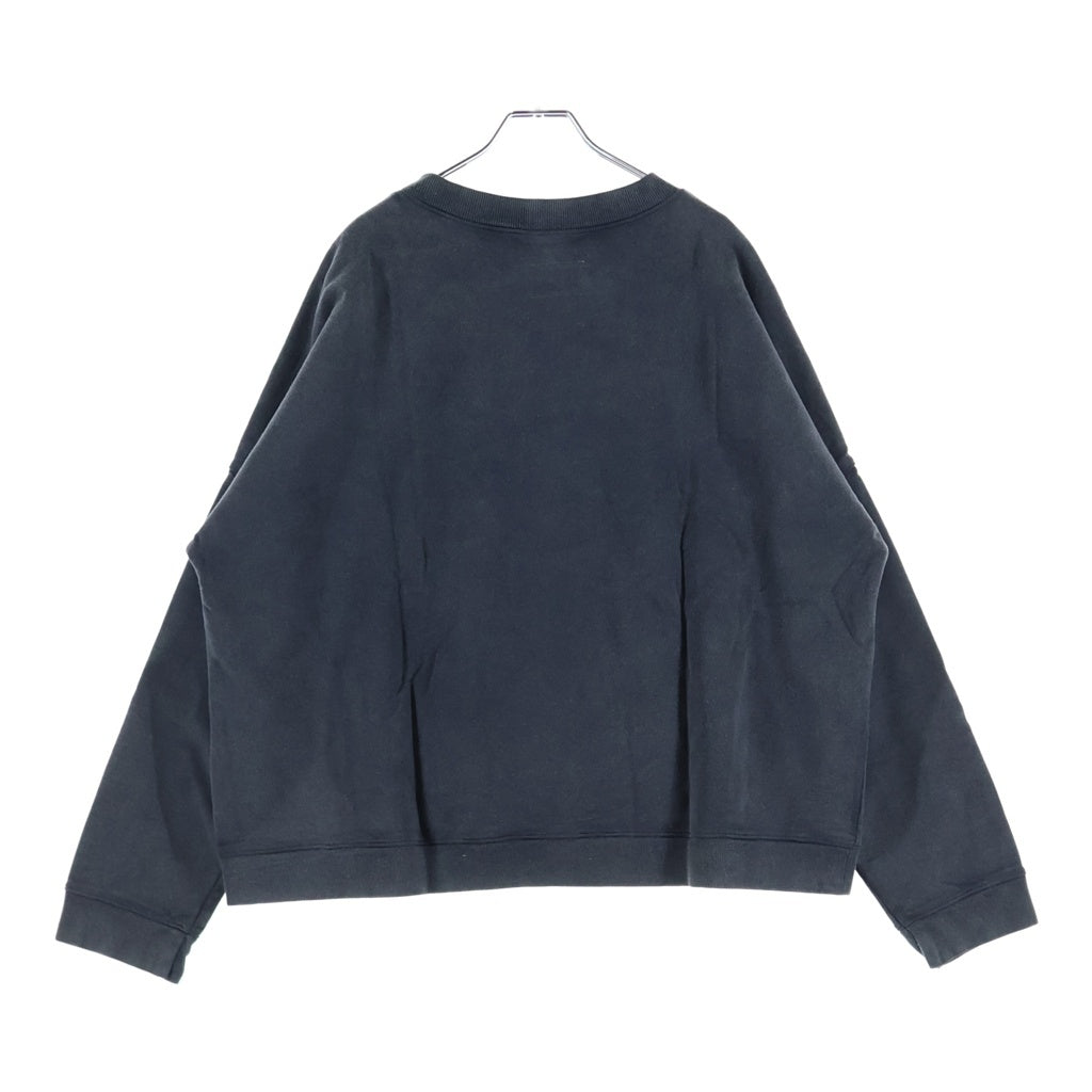 Innocence NYC(イノセンス) 22SS ワンポイントロゴ刺繍クロップドスウェットトレーナー グレー ICN-22SS-SWT002