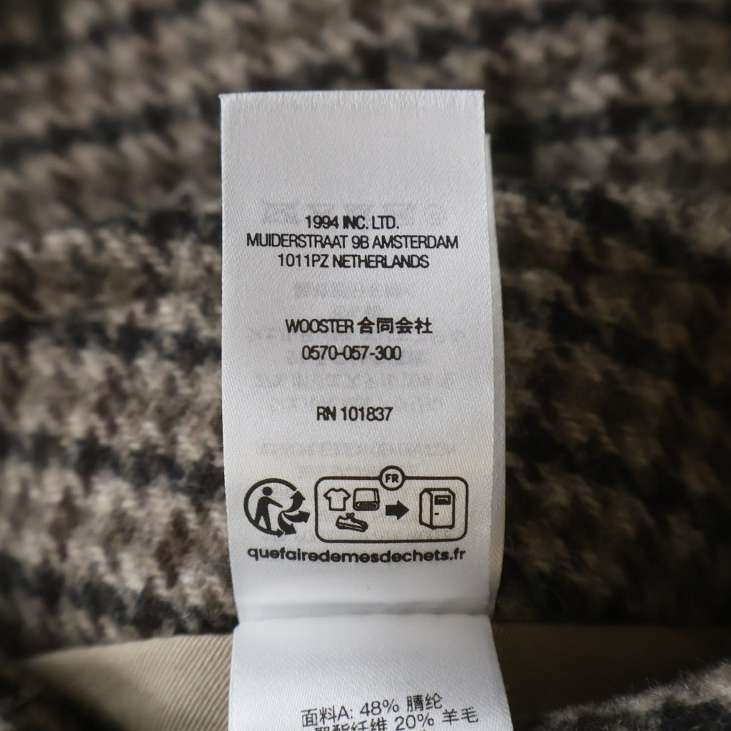 SUPREME(シュプリーム) 23AW Reversible Houndstooth Overcoat リバーシブルハウンドトゥースオーバーコート ベージュ