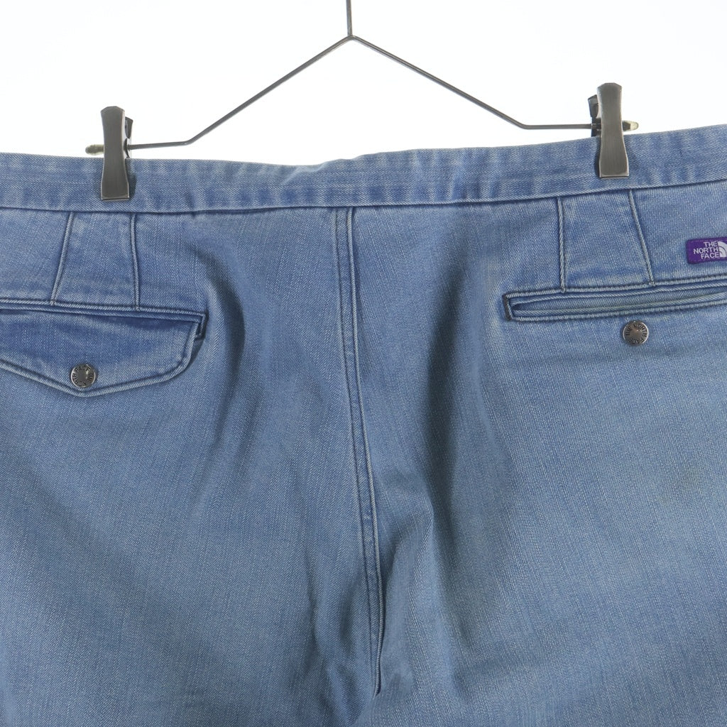 THE NORTH FACE PURPLE LABEL(ノースフェイスパープルレーベル) Webbing Belt Denim Wide Tapered Pants ウェビングベルトデニムワイドテーパードパンツ インディゴ NT5150N