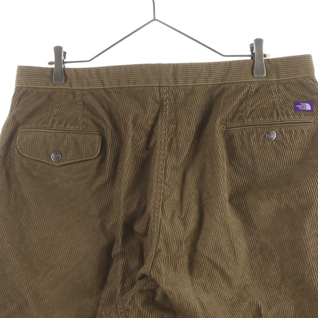 THE NORTH FACE PURPLE LABEL(ノースフェイスパープルレーベル) Corduroy Wide Tapered Pants コーデュロイ ワイド テーパード パンツ ブラウン NT5058N