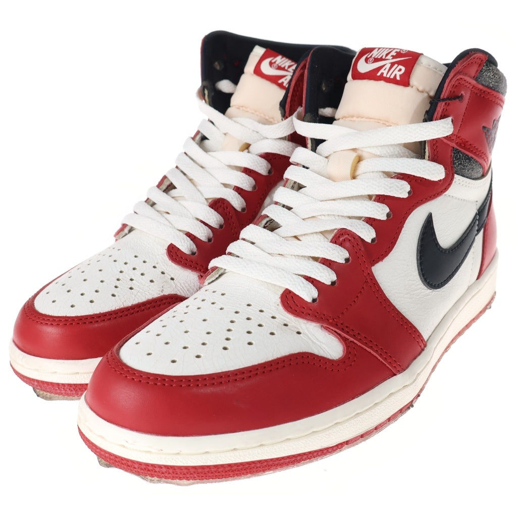 NIKE(ナイキ) AIR JORDAN 1 HIGH OG CHICAGO LOST & FOUND エアジョーダン1 ハイカットスニーカー レッド US9/27cm DZ5485-612