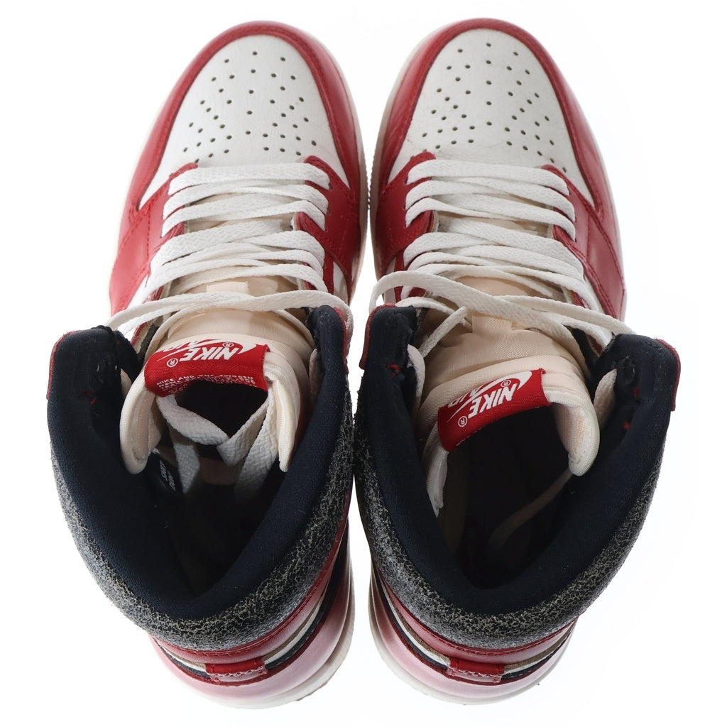 NIKE(ナイキ) AIR JORDAN 1 HIGH OG CHICAGO LOST & FOUND エアジョーダン1 ハイカットスニーカー レッド US9/27cm DZ5485-612
