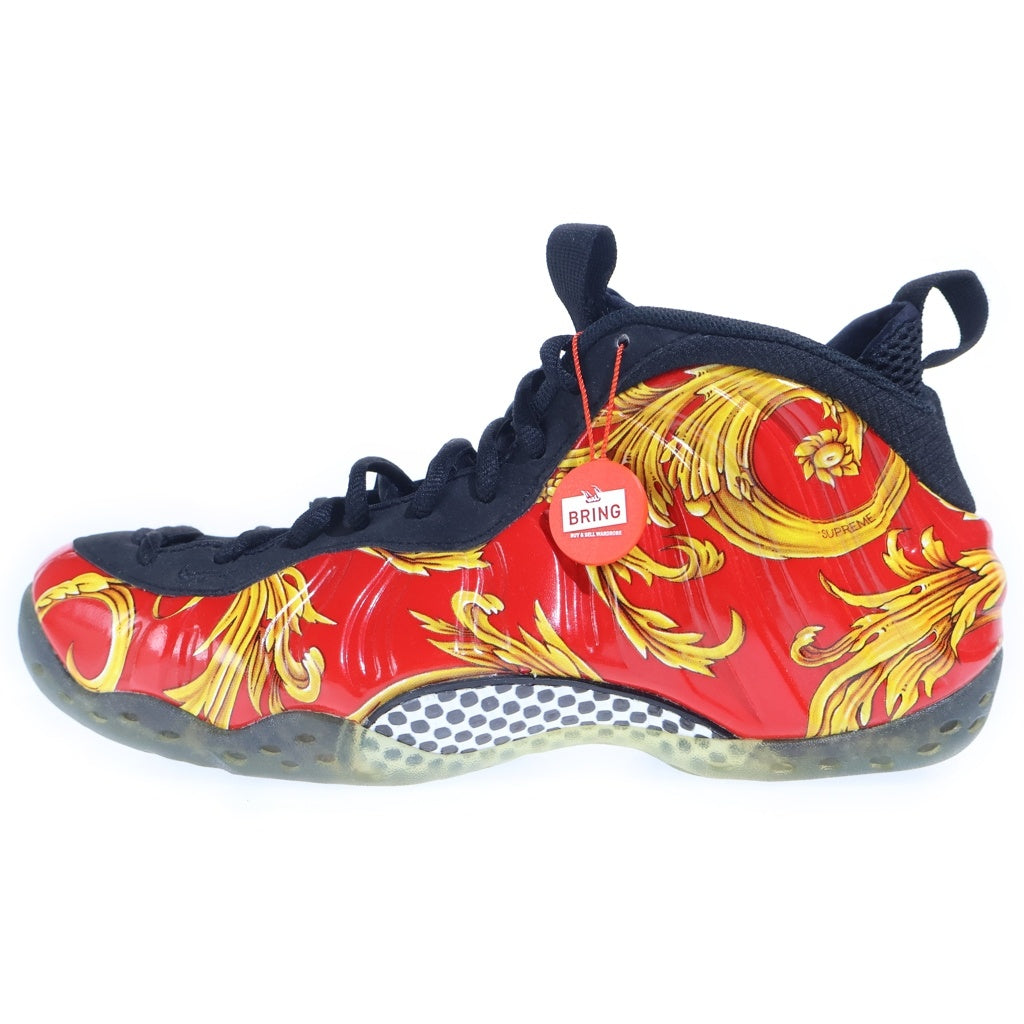 NIKE(ナイキ) 14SS ×SUPREME AIR FOAMPOSITE ONE シュプリーム エア フォームポジット ハイカットスニーカー レッド US10.5/28.5cm 652792-600