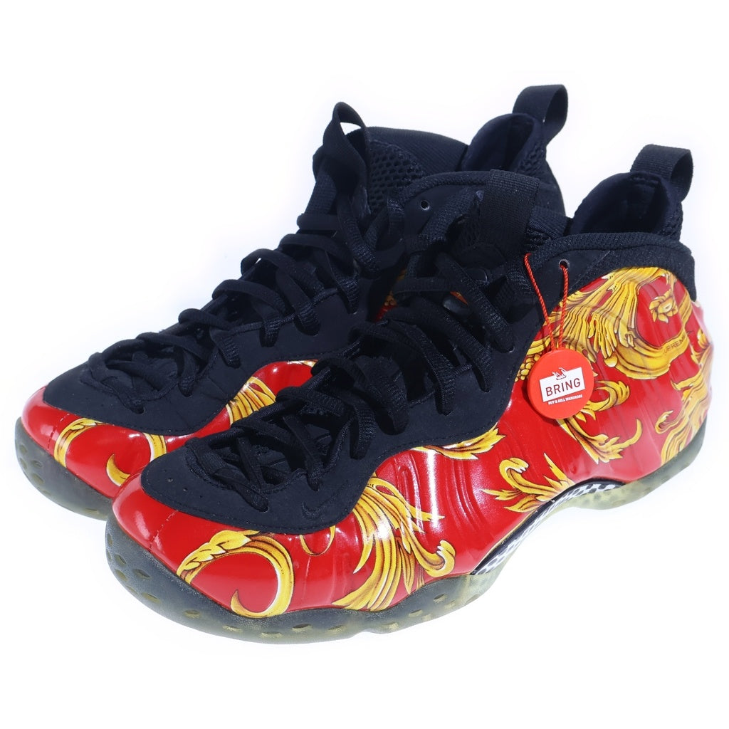 NIKE(ナイキ) 14SS ×SUPREME AIR FOAMPOSITE ONE シュプリーム エア フォームポジット ハイカットスニーカー レッド US10.5/28.5cm 652792-600