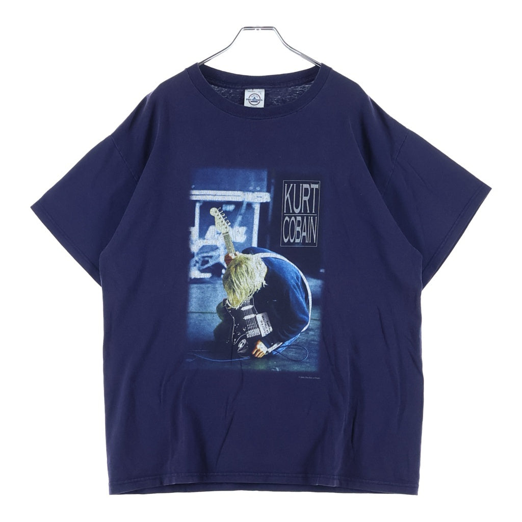 VINTAGE(ヴィンテージ) 00s KURT COBAIN カートコバーン フロントプリント 半袖Tシャツ カットソー パープル