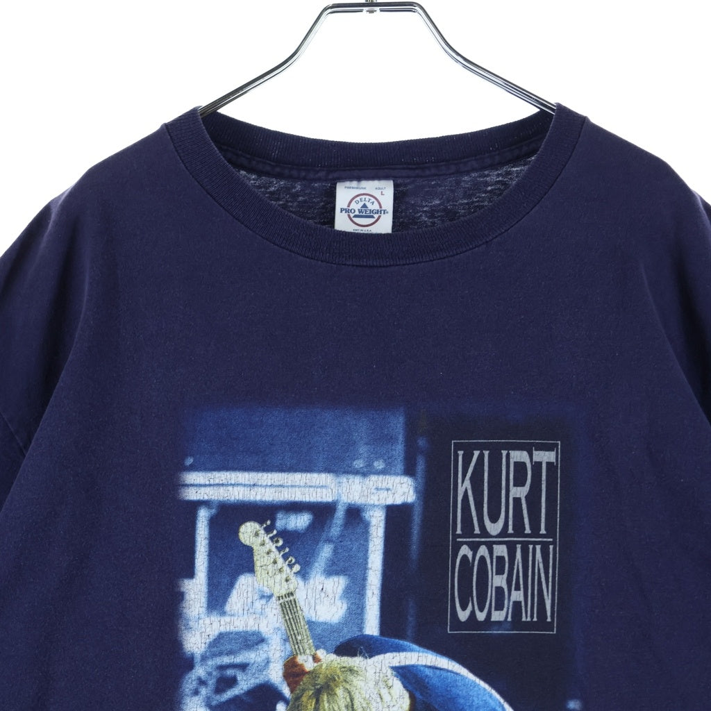 VINTAGE(ヴィンテージ) 00s KURT COBAIN カートコバーン フロントプリント 半袖Tシャツ カットソー パープル
