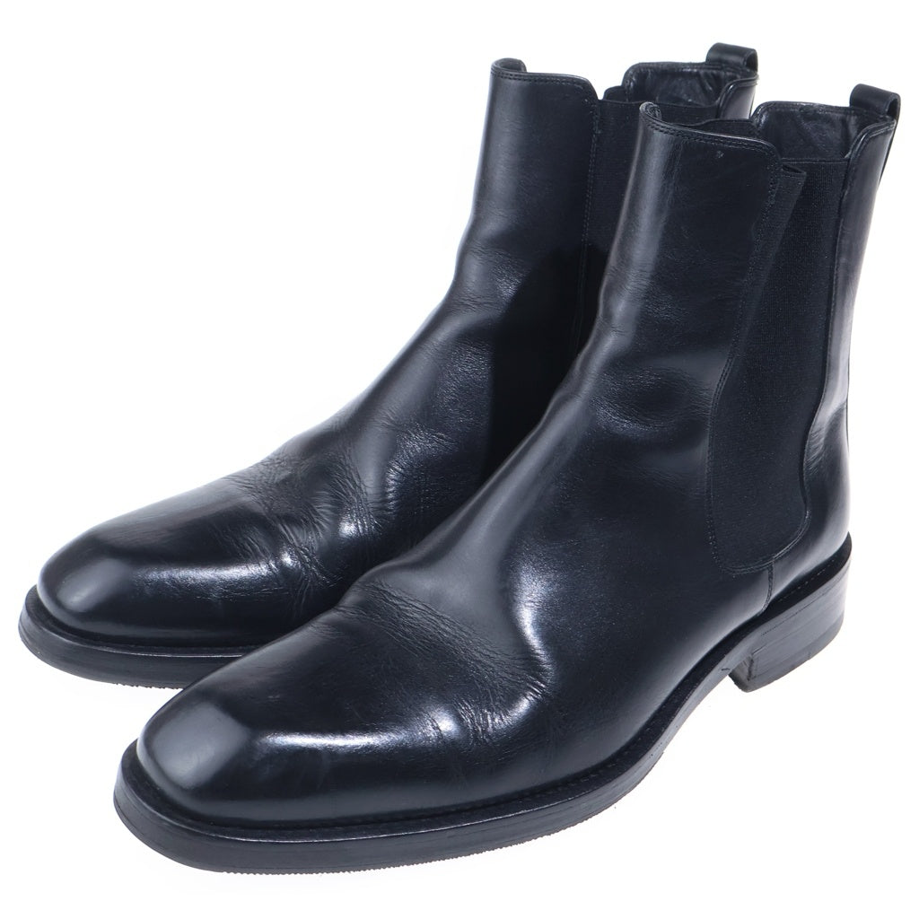 GIORGIO ARMANI(ジョルジオアルマーニ) サイドゴアレザーブーツ ブラック 0256-247