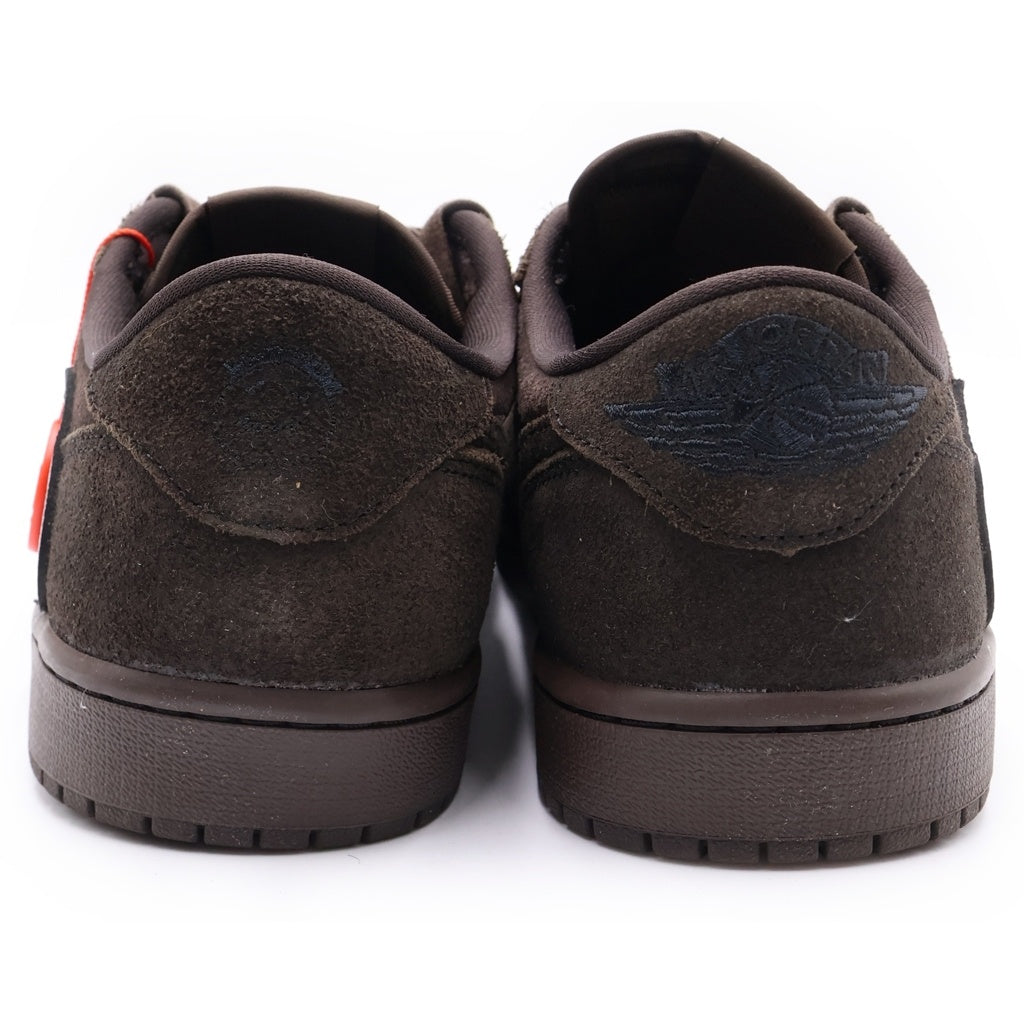 NIKE(ナイキ) ×TRAVIS SCOTT AIR JORDAN 1 LOW OG SP VELVET BROWN トラヴィススコット エアジョーダン 1 ベルベットブラウン ローカットスニーカー US11/29cm DM7866-202