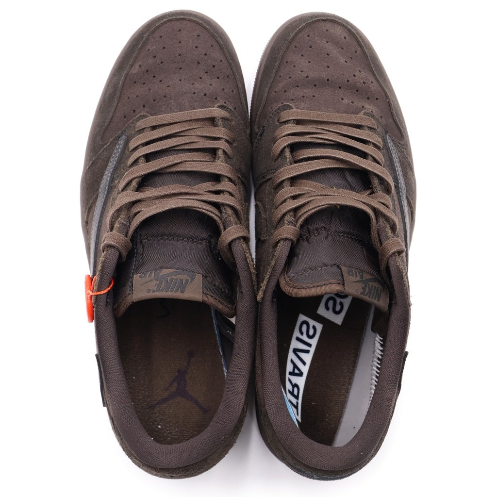 NIKE(ナイキ) ×TRAVIS SCOTT AIR JORDAN 1 LOW OG SP VELVET BROWN トラヴィススコット エアジョーダン 1 ベルベットブラウン ローカットスニーカー US11/29cm DM7866-202