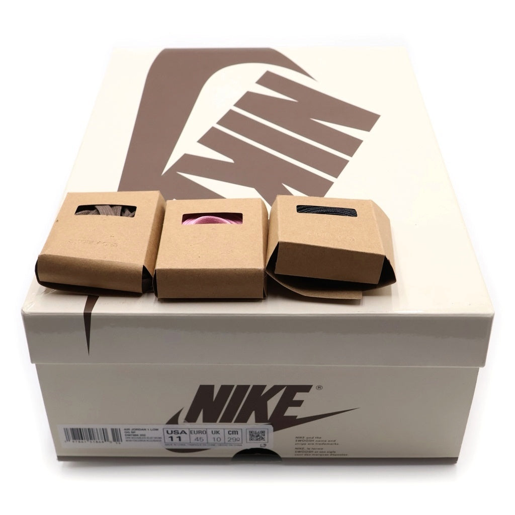 NIKE(ナイキ) ×TRAVIS SCOTT AIR JORDAN 1 LOW OG SP VELVET BROWN トラヴィススコット エアジョーダン 1 ベルベットブラウン ローカットスニーカー US11/29cm DM7866-202