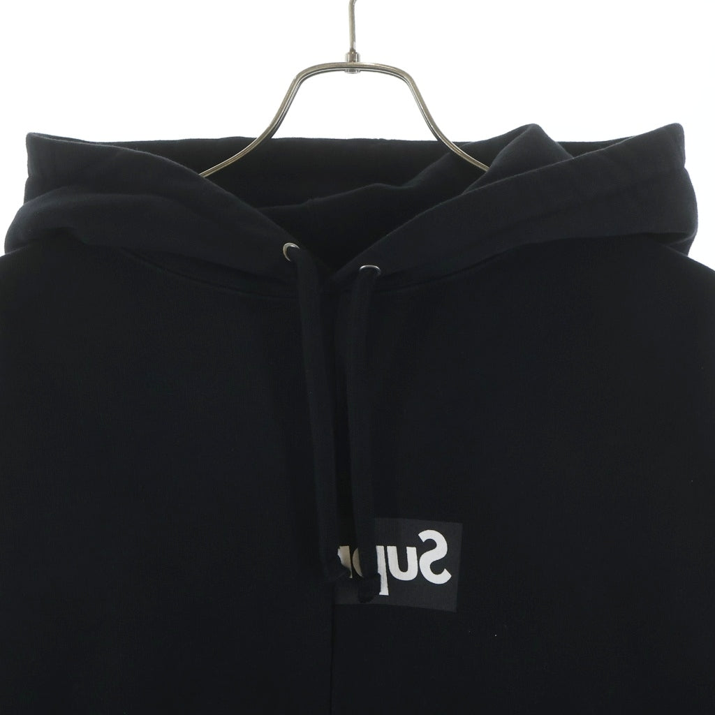 SUPREME(シュプリーム) 18AW ×コムデギャルソンシャツ Split Box Logo Hooded Sweatshirt スプリット ボックスロゴ スウェット プルオーバーパーカー