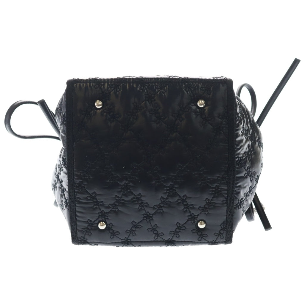 NO BRAND(ノーブランド) NORI ENOMOTO lundi nuit レザー 2WAY ハンド ショルダーバッグ ブラック レディース