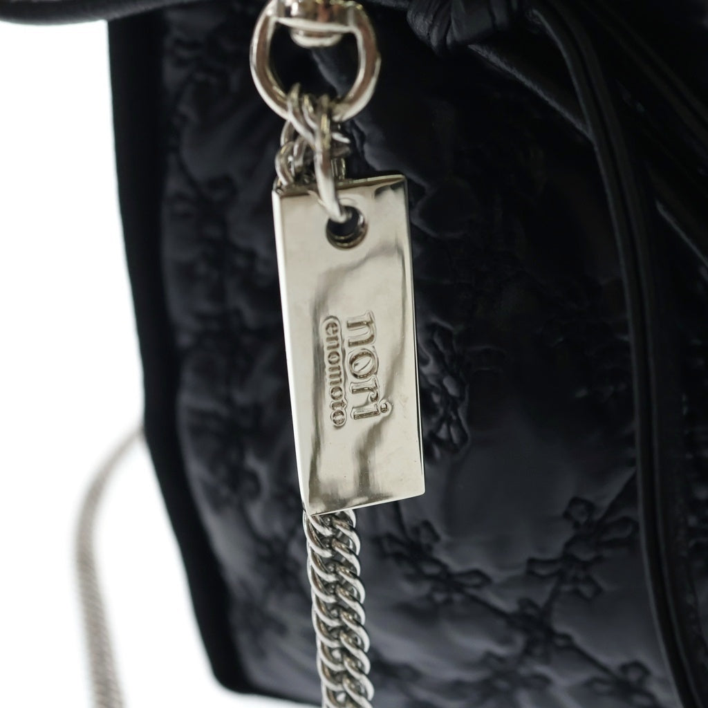 NO BRAND(ノーブランド) NORI ENOMOTO lundi nuit レザー 2WAY ハンド ショルダーバッグ ブラック レディース