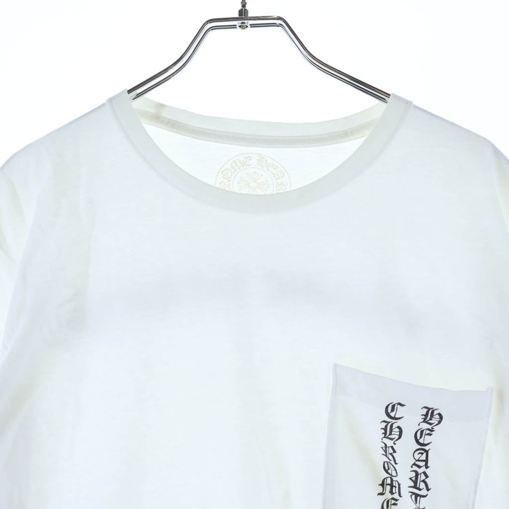 CHROME HEARTS(クロムハーツ) OLD CH S/S TEE オールド バックスクロールラベルプリント クルーネック半袖 Tシャツカットソー ホワイト