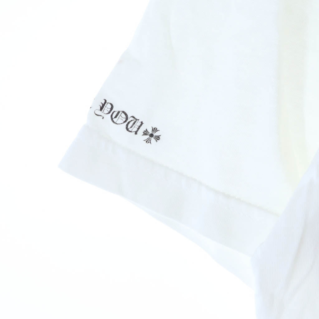 CHROME HEARTS(クロムハーツ) OLD CH S/S TEE オールド バックスクロールラベルプリント クルーネック半袖 Tシャツカットソー ホワイト