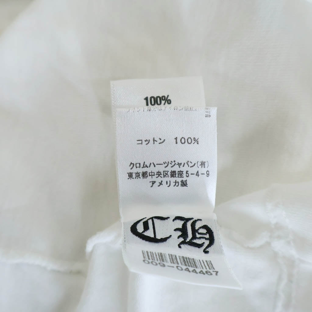 CHROME HEARTS(クロムハーツ) OLD CH S/S TEE オールド バックスクロールラベルプリント クルーネック半袖 Tシャツカットソー ホワイト