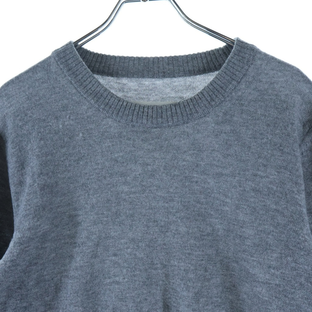 Maison Margiela(メゾンマルジェラ) Elbow Patch Crewneck Knit エルボーパッチ クルーネック ニット グレー S30HA0903 S15750
