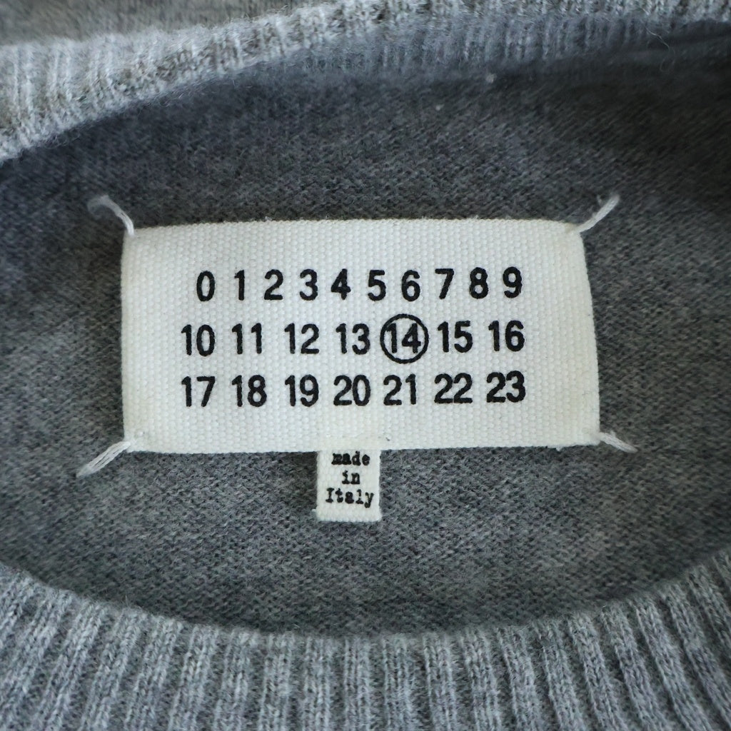 Maison Margiela(メゾンマルジェラ) Elbow Patch Crewneck Knit エルボーパッチ クルーネック ニット グレー S30HA0903 S15750