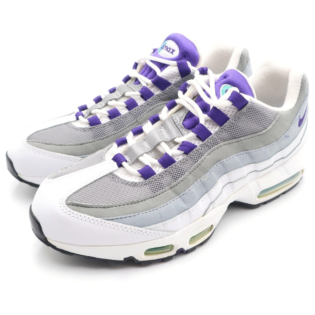NIKE(ナイキ) 【観賞用2015年製】AIR MAX 95 OG GRAPE エアマックス95OG グレープ ローカットスニーカー ホワイト/パープル US9/27cm 554970-151