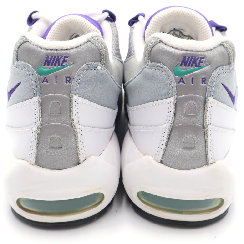 NIKE(ナイキ) 【観賞用2015年製】AIR MAX 95 OG GRAPE エアマックス95OG グレープ ローカットスニーカー ホワイト/パープル US9/27cm 554970-151